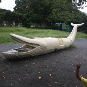 クジラの遊具。子供連れに人気の稲田公園レポ！川崎市多摩区の多摩川沿い(関東・神奈川)